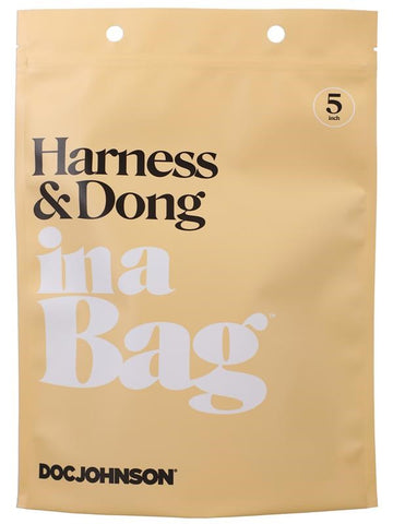 Doc Johnson Adjustable Strap On Harness and Dong In A Bag - Strap On Sextoys