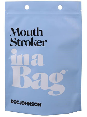 Doc Johnson Lifelike & Textured Mouth Stroker In A Bag - Masturbators and Strokers