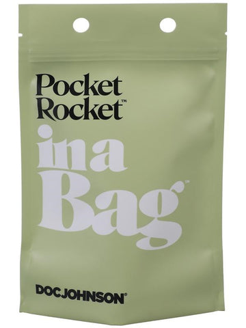 Doc Johnson Pocket Rocket Clitoral Stimulator In A Bag - Clit Ticklers and Pulsators