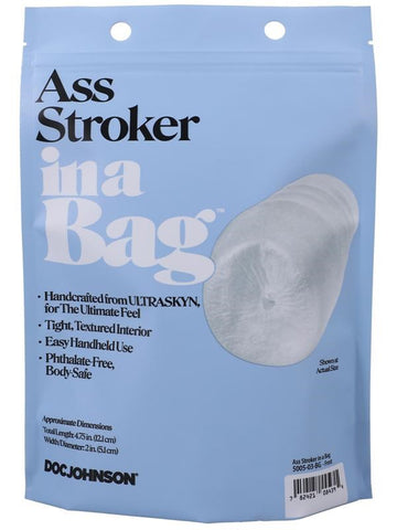 Doc Johnson Realistic Ass Stroker In A Bag - Masturbators and Strokers