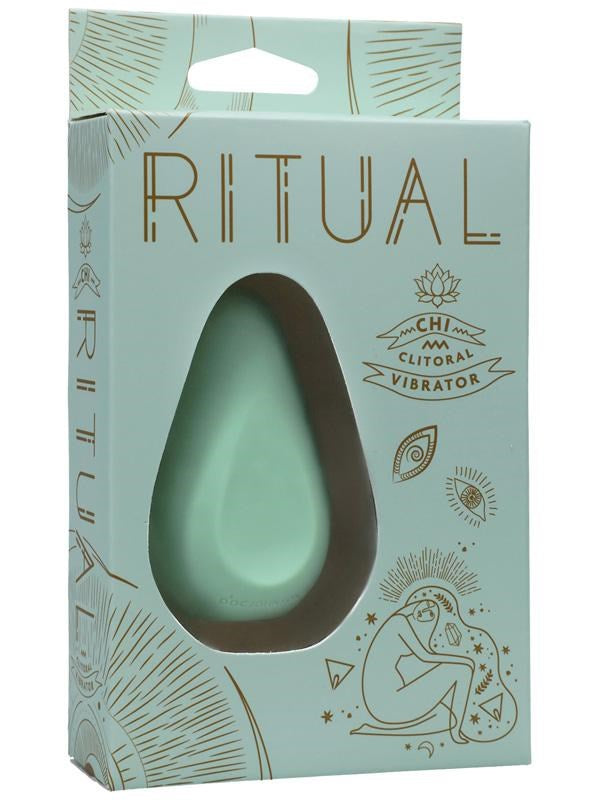 Doc Johnson RITUAL Chi Rechargeable Silicone Clitoral Vibrator - - Clit Ticklers and Pulsators