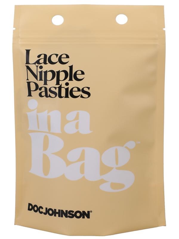 Doc Johnson Sexy & Safe Lace Nipple Pasties In A Bag - - Breast and Nipple Toys