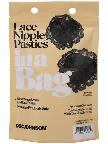 Doc Johnson Sexy & Safe Lace Nipple Pasties In A Bag - Breast and Nipple Toys