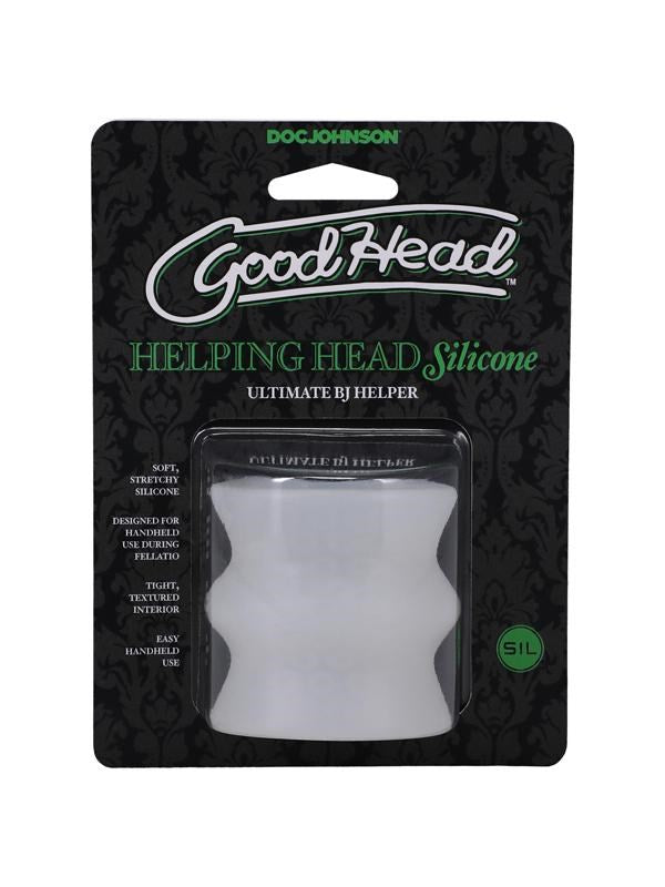Doc Johnson GoodHead Helping Head Silicone Mini Stroker - Masturbators and Strokers