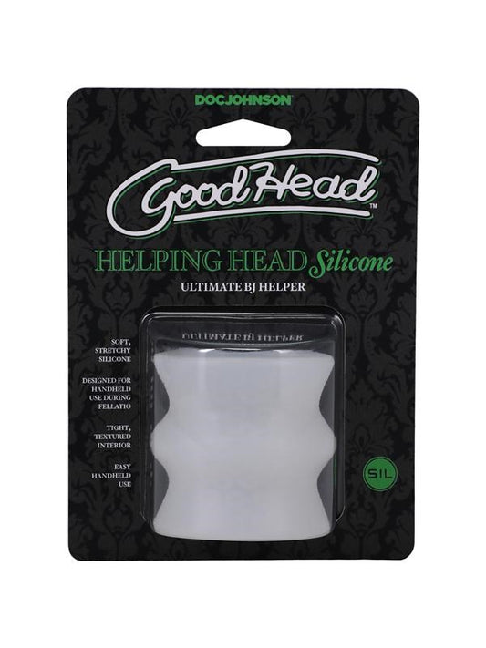 Doc Johnson GoodHead Helping Head Silicone Mini Stroker - Masturbators and Strokers