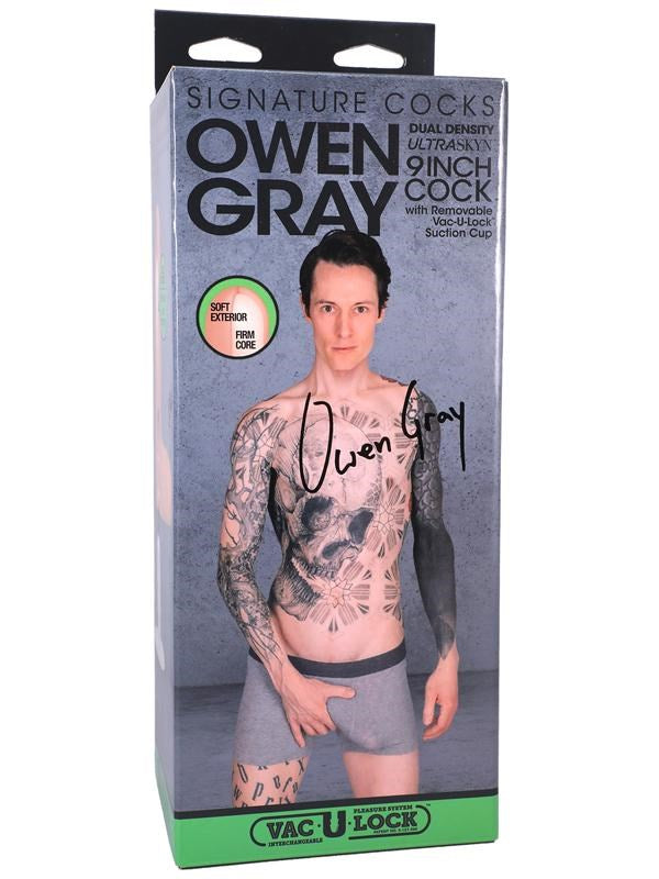 Owen Gray 9 Inch ULTRASKYN Realistic Cock with Vac-U-Lock Suction Cup - - Realistic Dildos
