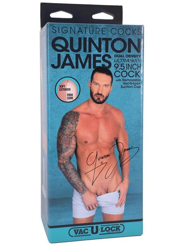 Doc Johnson Quinton James Realistic Cock with Vac U Lock - Realistic Dildos