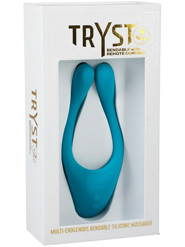Doc Johnson TRYST v2 Bendable Multi Erogenous Zone Massager - Clit Ticklers and Pulsators