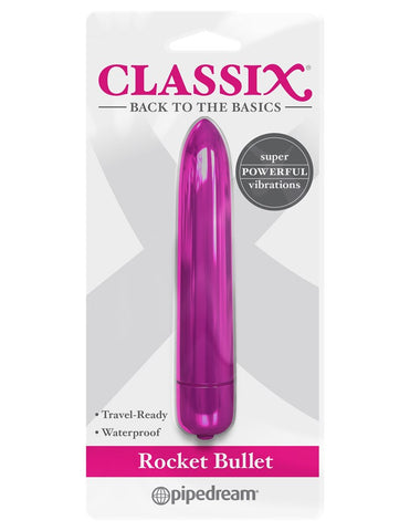Classix Vibrating Rocket Bullet Massager - Bullet Vibrators