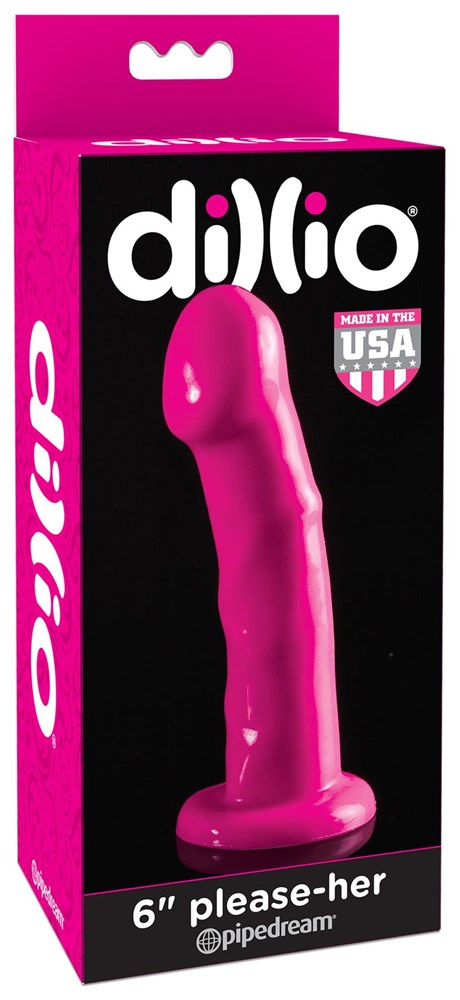 Dillio 6 inch Please-Her Suction Cup Dildo - Realistic Dildos