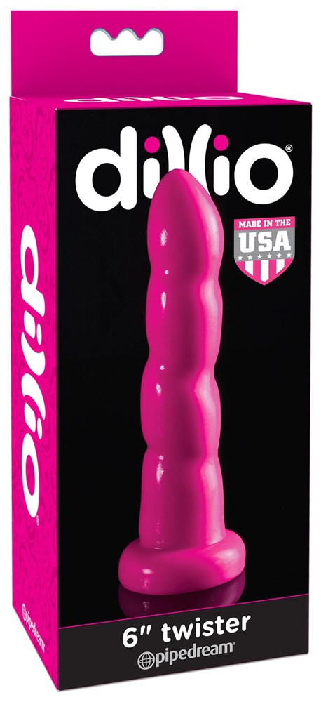 Dillio 6 inch Twister Realistic Silicone Dildo - Realistic Dildos