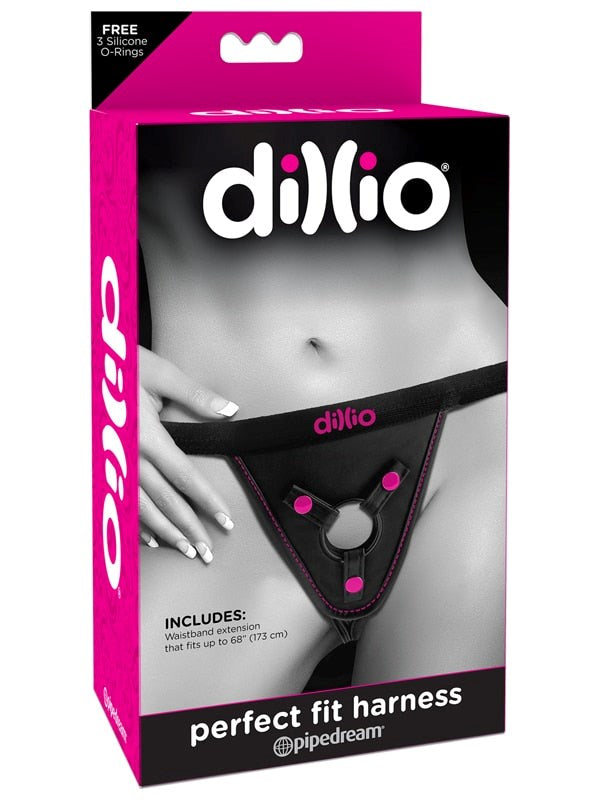 Dillio Perfect Fit Adjustable Strap-On Harness - - Strap On Sextoys