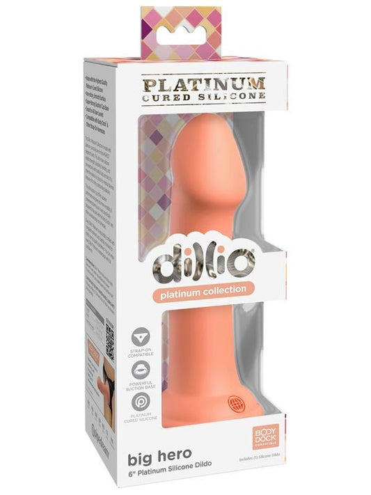 Dillio Platinum Big Hero 6 inch Siicone Dildo - Realistic Dildos