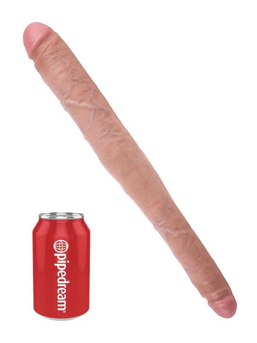 King Cock 16 inch Tapered Tip Double Ender Realistic Dong - Double Ender