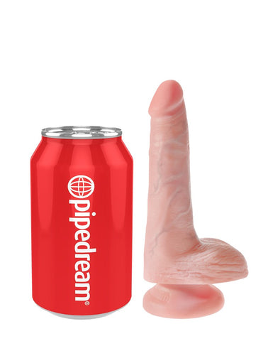 King Cock 6 Inch Dildo with Balls and Suction Cup Base - Realistic Dildos