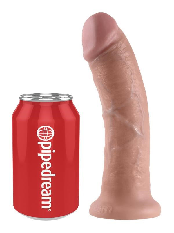King Cock 8 Inch Realistic Dildo with Suction Cup - Realistic Dildos