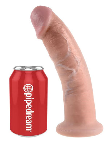 King Cock 9 Inch Realistic Dong with Suction Cup - Realistic Dildos