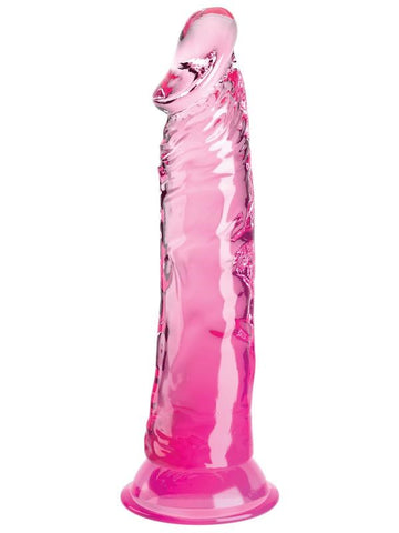 King Cock Clear 8 Inch Translucent & Realistic Dildo - Realistic Dildos