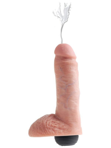 King Cock Squirting Realistic Cock with Balls Flesh - Realistic Dildos