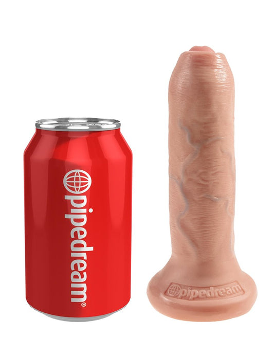 King Cock Uncut Lifelike with Foreskin Realistic Dildo Flesh - Realistic Dildos