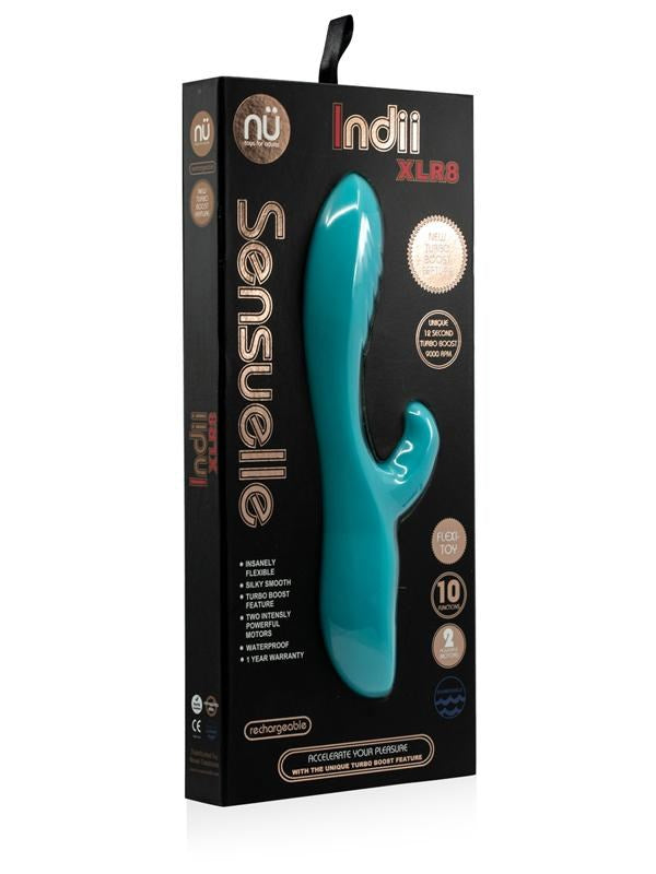 Nu Sensuelle Indii XLR8 - Dual-Motor Vibrator with Turbo Boost - Rabbit Vibrators
