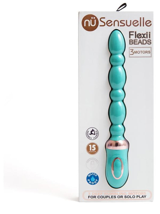 Sensuelle Flexii 15 Functions Vibrating Anal Beads - Anal Beads and Balls