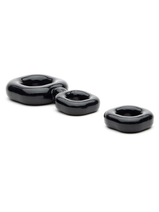 Sport Fucker Boner Stretchy Cock Ring Set - Cock Ring Sets