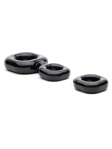 Sport Fucker Boner Stretchy Cock Ring Set - Cock Ring Sets