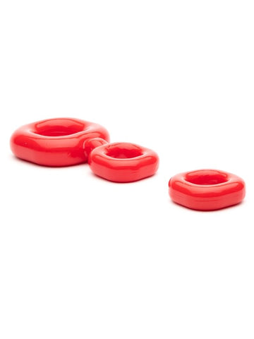 Sport Fucker Boner Stretchy Cock Ring Set - Cock Ring Sets