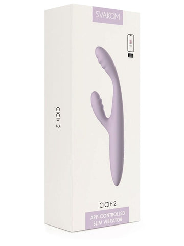 Svakom Cici + 2 App Controlled Slim Rabbit Vibrator - Rabbit Vibrators