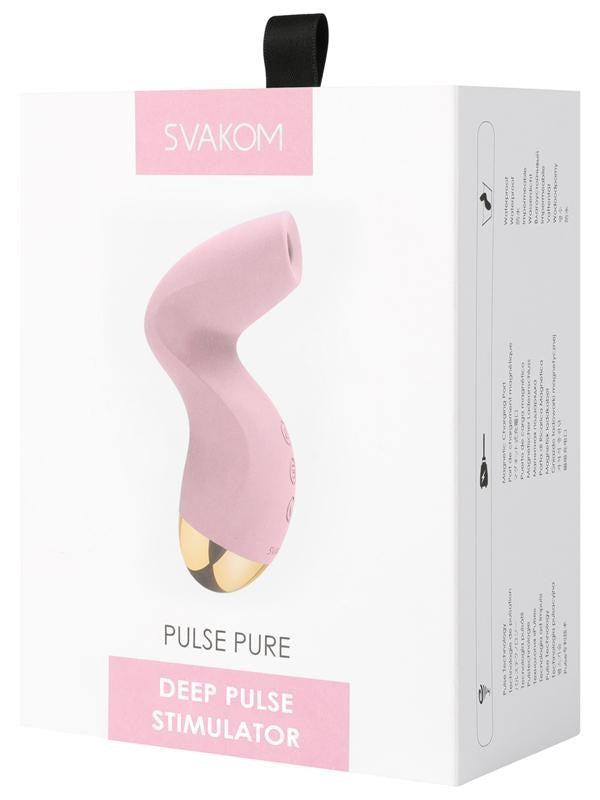 Svakom Pulse Pure Water Resistant Clitoral Vibrator - - Clit Ticklers and Pulsators