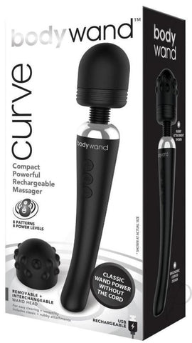 Bodywand Curve Silicone Massager 9 inch - Waterproof Vibrators