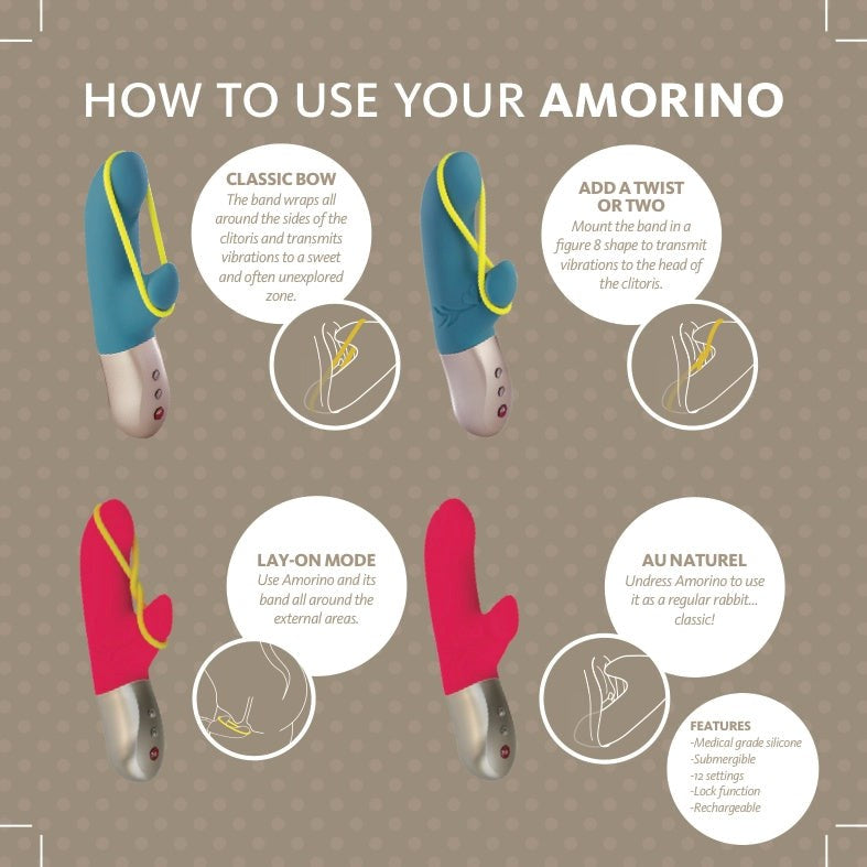 Fun Factory Amorino Deluxe Vibe - Rabbit Vibrators