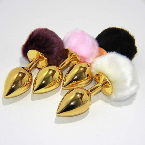 Metal Gold Butt Plug Large - Steel Sex Toys