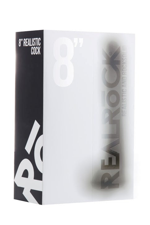 Real Rock 8" Realistic Cock With Scrotum - Realistic Dildos