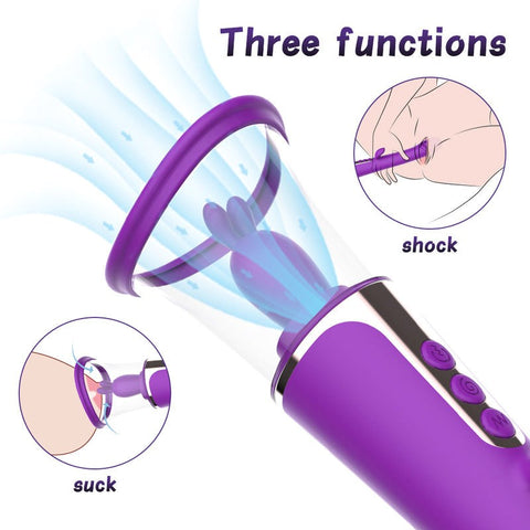 Clit and Nip Suck Dildo Vibe - Clit Ticklers and Pulsators