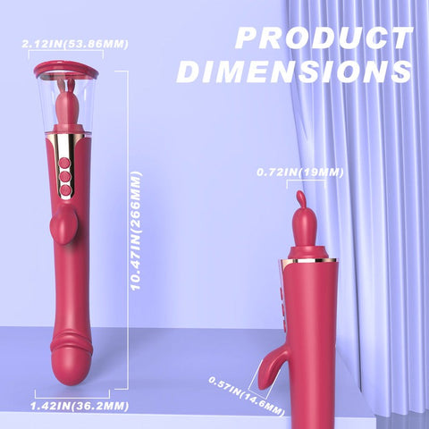 Clit and Nip Suck Dildo Vibe - Clit Ticklers and Pulsators