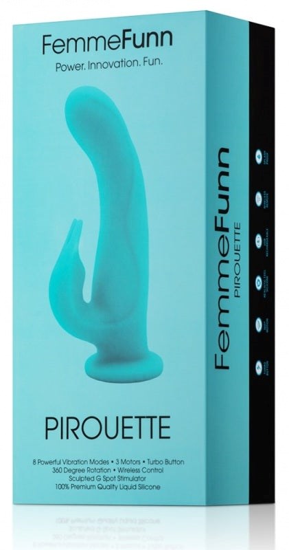 FemmeFunn Pirouette Rotating Wireless Rabbit Vibrator - Rabbit Vibrators