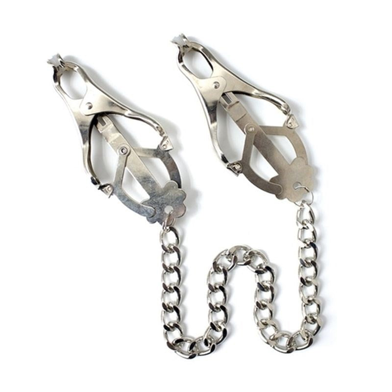 Japanese Clover Clamps With Chain - - Breast and Nipple Toys