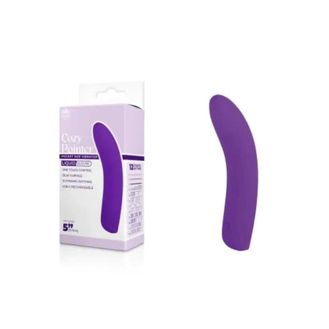 Cozy Pointer Bent 12 cm Rechargeable Mini Vibe - Finger and Tongue Vibrators