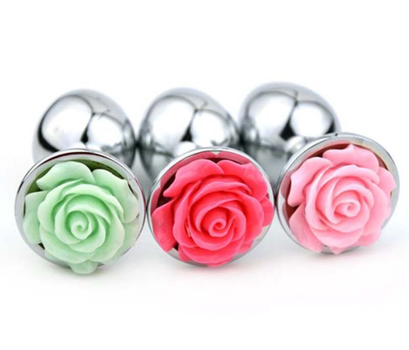 Flower Steel Butt Plug Medium - - Steel Sex Toys