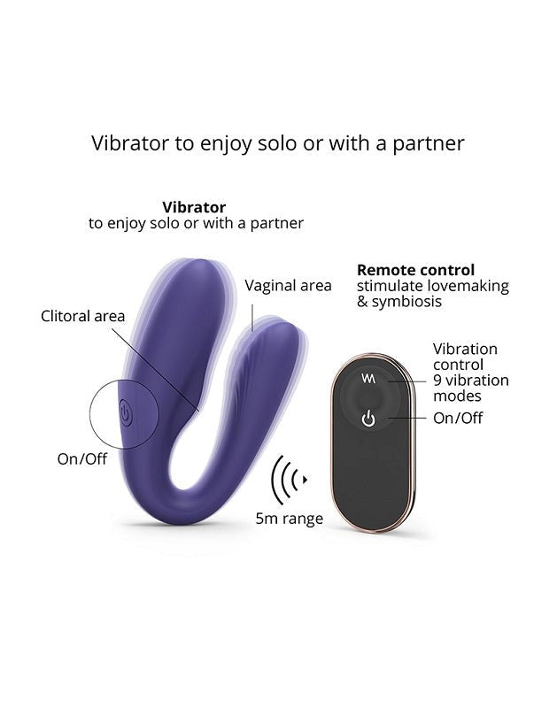 Love to Love Match Up - Dual Stimulation Couples Vibrator - - Remote Control Vibrators