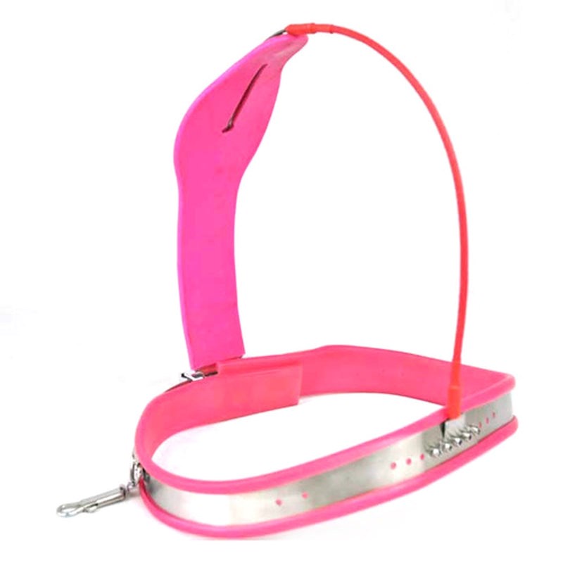 Medium Curve-T Premium Female Chastity Belt with Locking Cover - - Cock Rings