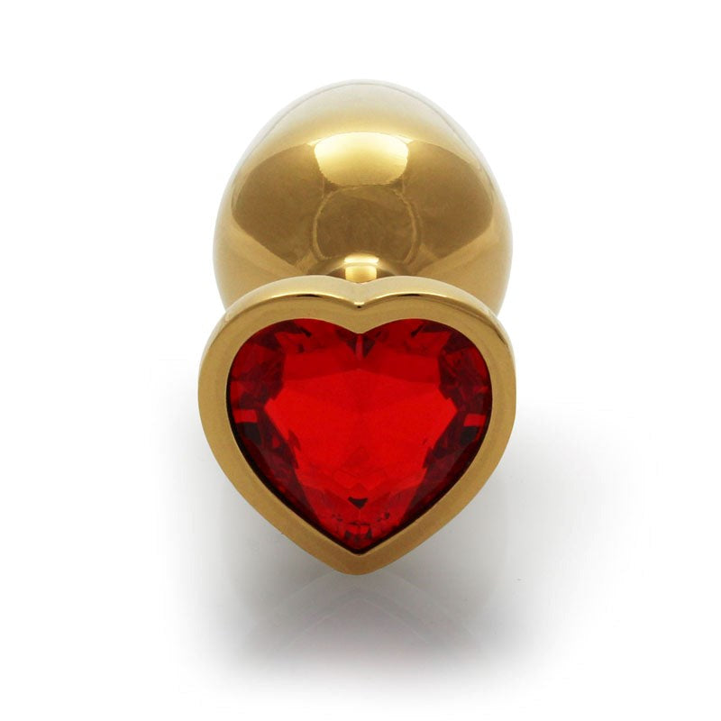 OUCH! Heart Gem Butt Plug - Small - - Butt Plugs