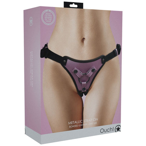 OUCH! Metallic Strap On Harness - Bras and Bra Sets