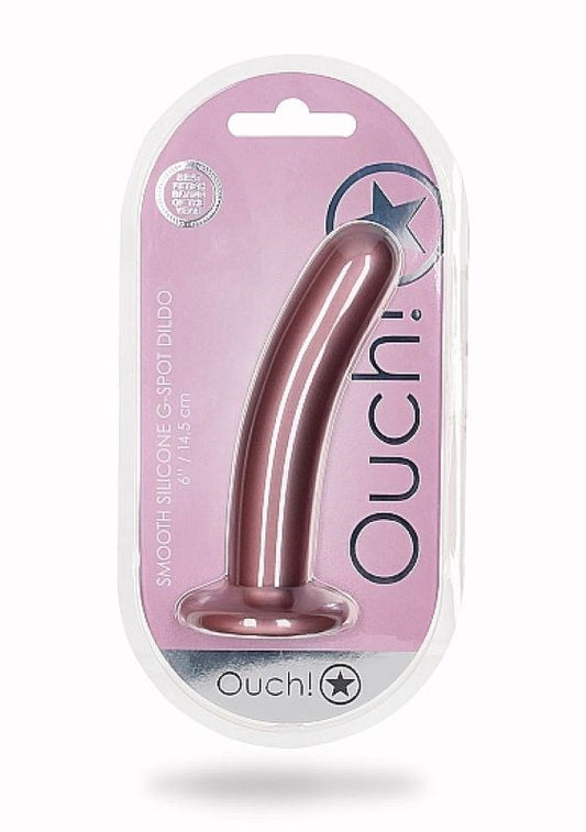 OUCH! Smooth Silicone G-Spot Dildo - 6'' / 14.5 cm - Non-Realistic Dildos