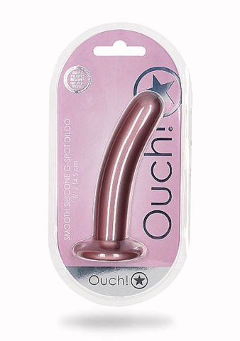 OUCH! Smooth Silicone G-Spot Dildo - 6'' / 14.5 cm - Non-Realistic Dildos