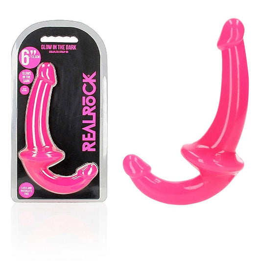 REALROCK 13.5 cm Strapless Strap-On Glow - Realistic Dildos