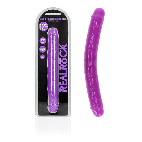 REALROCK 30 cm Double Dong Glow - Realistic Dildos