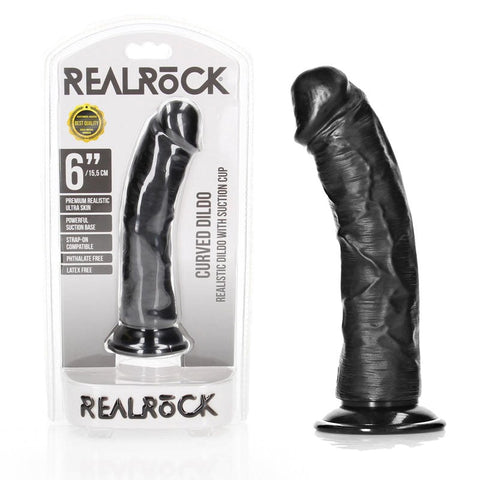 REALROCK Realistic Curved Dildo 15.5 cm - Realistic Dildos